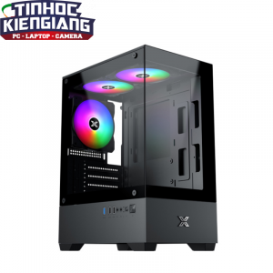 Vỏ Máy Tính Case Xigmatek VIEW II 3F Black - EN46247 (m-ATX, Sẵn 3 fan RGB)