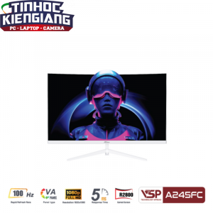 Màn hình cong AiVision A245FC (24inch | FHD | VA | 100Hz | 5ms) - White