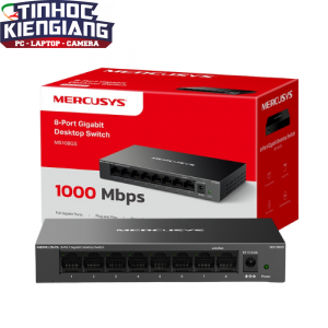Thiết bị chuyển mạch Switch Mercusys MS108GS (8 port/ 10/100/1000 Mbps)