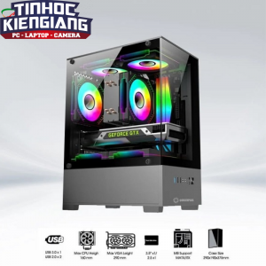 Vỏ Máy Tính Bể Cá Coolerplus CPC-EX32B (Đen) No Fan