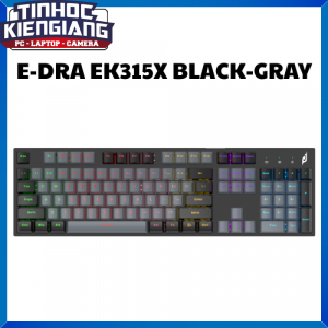 Bàn Phím Cơ Quang EDRA EK315X Black Gray