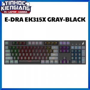 Bàn Phím Cơ Quang EDRA EK315X Gray Black