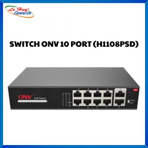 Thiết bị chuyển mạch Switch ONV-H1108PSD 10-Ports 10/100Mbps