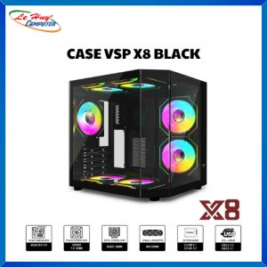 VỎ CASE MÁY TÍNH VSP X8 BLACK