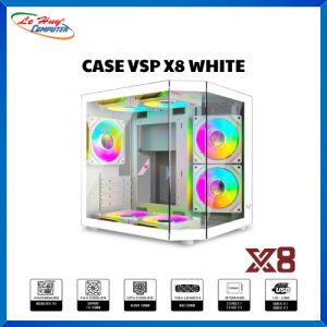 VỎ CASE MÁY TÍNH VSP X8 WHITE