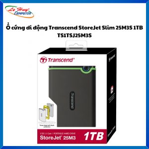 Ổ cứng gắn ngoài 2.5" Transcend 1Tb slim M3S (TS1TSJ25M3S)