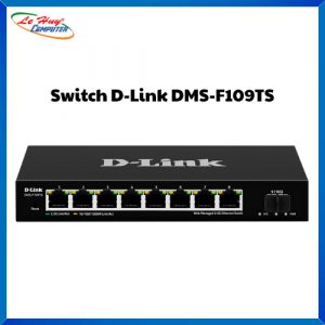Thiết bị chuyển mạch Switch D-Link DMS-F109TS 9-port Smart Multi-Gigabit (MG) Switch with 10G Uplink (Metal)