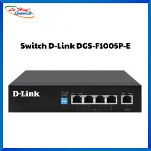 Thiết bị chuyển mạch Switch PoE D-Link DGS-F1005P-E (5 port/ 10/100/1000 Mbps)