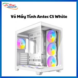 Vỏ Case Antec Mid Tower C5 ARGB Led Trip White Chưa Fan
