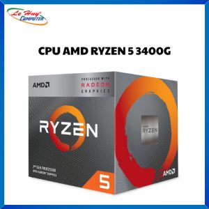 CPU AMD Ryzen 5 3400G (3.7GHz turbo up to 4.2GHz, 4 nhân 8 luồng, 4MB Cache, Radeon Vega 11, 65W) - Socket AMD AM4 Chính Hãng