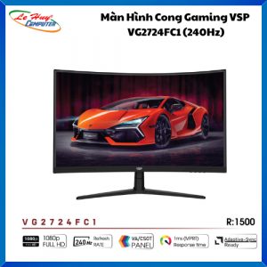 Màn Hình Máy Tính Cong Gaming VSP VG2724FC1 - 240Hz - 1ms - R:1500