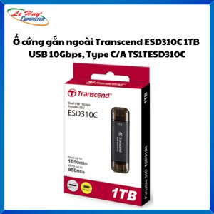 Ổ cứng gắn ngoài Transcend ESD310C 1TB, USB 10Gbps, Type C/A TS1TESD310C