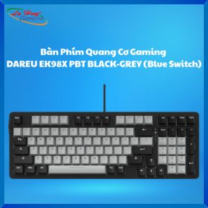 Bàn Phím Quang Cơ Gaming DAREU EK98X PBT BLACK-GREY (WATERPROOF, OPTICAL BLUE SWITCH, MULTI LED)
