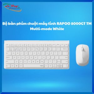 Combo Phím Chuột Máy Tính RAPOO 8000GT TM Multi-mode White