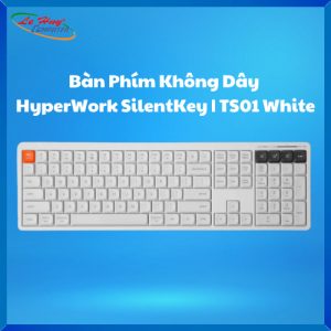 Bàn phím không dây HyperWork SilentKey HPW-TS01-WHT White