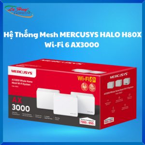 Thiết bị mạng - Router Wifi MERCUSYS HALO H80X Wi‑Fi 6 AX3000 (3 Pack)