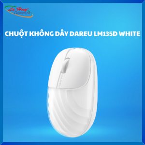 Chuột máy tính không dây Dareu LM135D Silent (Kết nối – Bluetooth + wireless 2.4G) Trắng