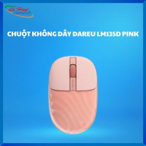 Chuột máy tính không dây Dareu LM135D Silent (Kết nối – Bluetooth + wireless 2.4G) Đỏ