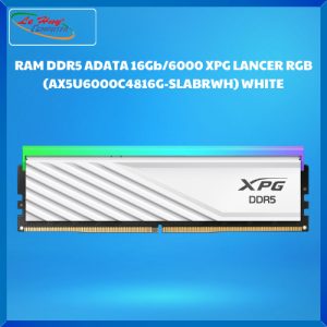 Ram Máy Tính  ADATA DDR5 16Gb/6000Mhz XPG LANCER RGB (AX5U6000C4816G-SLABRWH) WHITE