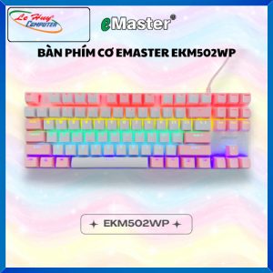 BÀN PHÍM CƠ EMASTER EKM502WP (HỒNG, TRẮNG 87 PHÍM)
