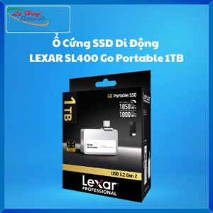 Ổ Cứng SSD Di Động  LEXAR SL400 Go Portable 1TB Silver (LSL400X001T-RNSNG)