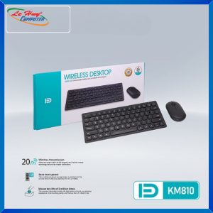Bộ Phím Chuột Mini Không Dây FORDER KM810 - Đen
