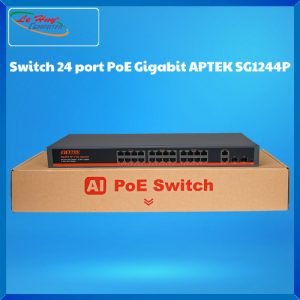 Switch 24 port PoE Gigabit APTEK SG1244P