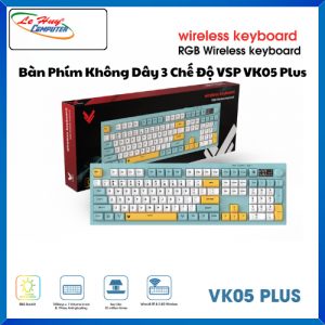 Bàn Phím Không Dây 3 Chế Độ VSP VK05 Plus