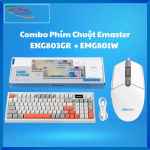Combo Phím Chuột Emaster EKG803GR  + EMG801W