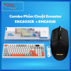 Combo Phím Chuột Emaster Có Dây EKG803GR  + EMG801B