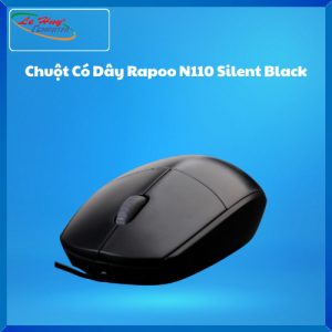 Chuột Có Dây Rapoo N110 Silent Black