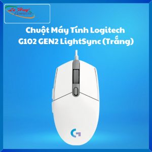 Chuột máy tính Logitech G102 GEN2 LightSync (Trắng)