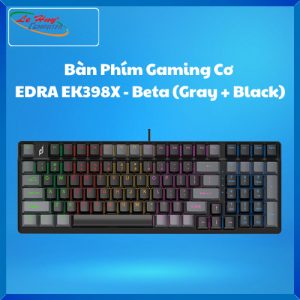 Bàn Phím Gaming Cơ EDRA EK398X Beta (Gray + Black)