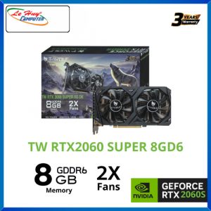 Card Màn Hình - VGA T-WOLF TW-RTX2060SUPER 8G D6 (RTX2060/8GB/GDDR6/256bit/HDMI-DP*3/2Fan/8pin)
