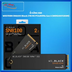 Ổ cứng SSD WD Black SN8100 2TB M2 PCIeNVMe Gen 5 (WDS200T1X0M)