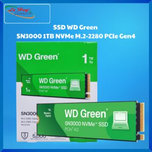 Ổ Cứng SSD Western Digital Green SN3000 1TB NVMe M.2-2280 PCIe Gen4