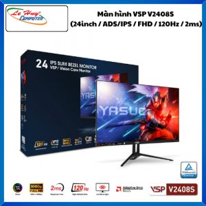 Màn Hình Máy Tính VSP V2408S (24inch / ADS/IPS/ FHD/ 120Hz/ 2ms) Black