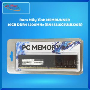 Ram Máy Tính MEMRUNNER 16GB DDR4 3200MHz (RN43216G5U1B220B)