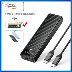 Hộp đựng ổ cứng/ Box ổ cứng SSD ORICO M.2 SATA Type C to USB-A (PDDM2C3-BK-EP) Black