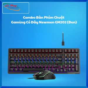 Combo Bàn Phím Chuột Gaming Có Dây Newmen GM202 (Đen)