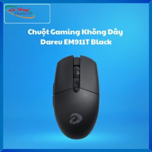 Chuột Gaming Không Dây Dareu EM911T – Wired+2.4G+BT Black