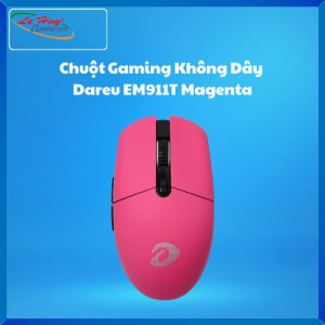 Chuột Gaming Không Dây Dareu EM911T – Wired+2.4G+BT Magenta