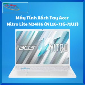 Máy Tính Xách Tay/Laptop Acer Nitro Lite N24H6 (NL16-71G-71UJ) (i7-13620H; 16GB; 512GB SSD; RTX3050/6GB; 16inch FHD+ 165Hz; Win11; trắng; NH.D59SV.002)