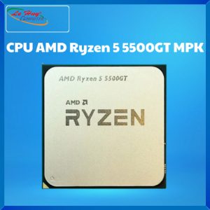 CPU AMD Ryzen 5 5500GT MPK (Tray Kèm Quạt) (AMD AM4 - 6 Core - 12 Thread - Base 3.6Ghz - Turbo 4.4Ghz - Cache 19MB)