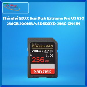 Thẻ nhớ SDXC SanDisk Extreme Pro U3 V30 256GB 200MB/s SDSDXXD-256G-GN4IN
