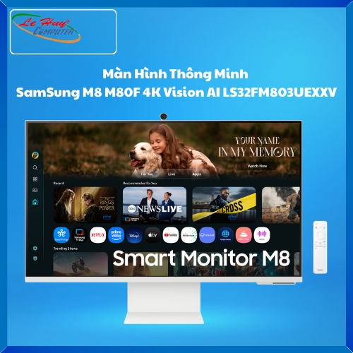 Màn Hình Thông Minh SamSung M8 M80F 4K Vision AI LS32FM803UEXXV (32 Inch/ VA/ 60Hz/ 4ms(GTG))