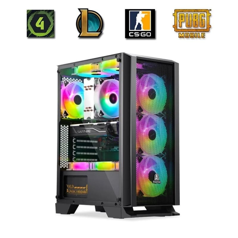 PC-Game THKG004 (R5 4650G/B450/Ram 8GB/SSD 256GB/550W/DOS)