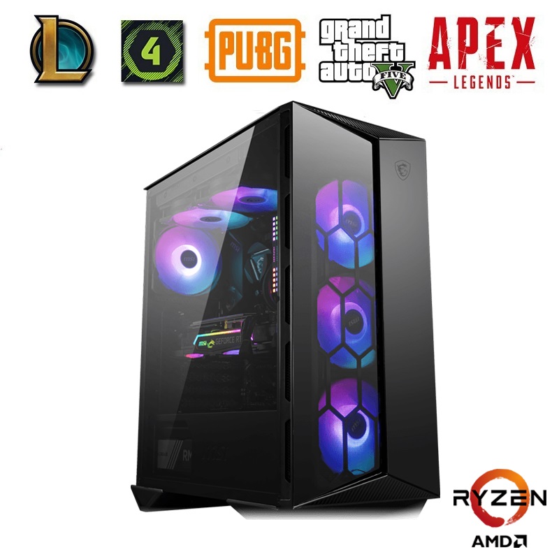 PC-Game THKG021 (R7 5800X/B550/Ram 8GB/RTX 3050 8GB/SSD 256GB/650W/DOS)