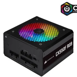 Nguồn Corsair CX550F RGB Black Full Modul – 80 Plus Bronze (CP-9020216-NA)