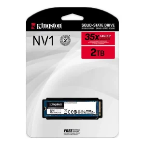 SSD Kingston NV1 2TB NVMe M.2 2280 PCIe Gen 3 x 4 – SNVS/2000G (Read/Write: 2100/1700MB/s)